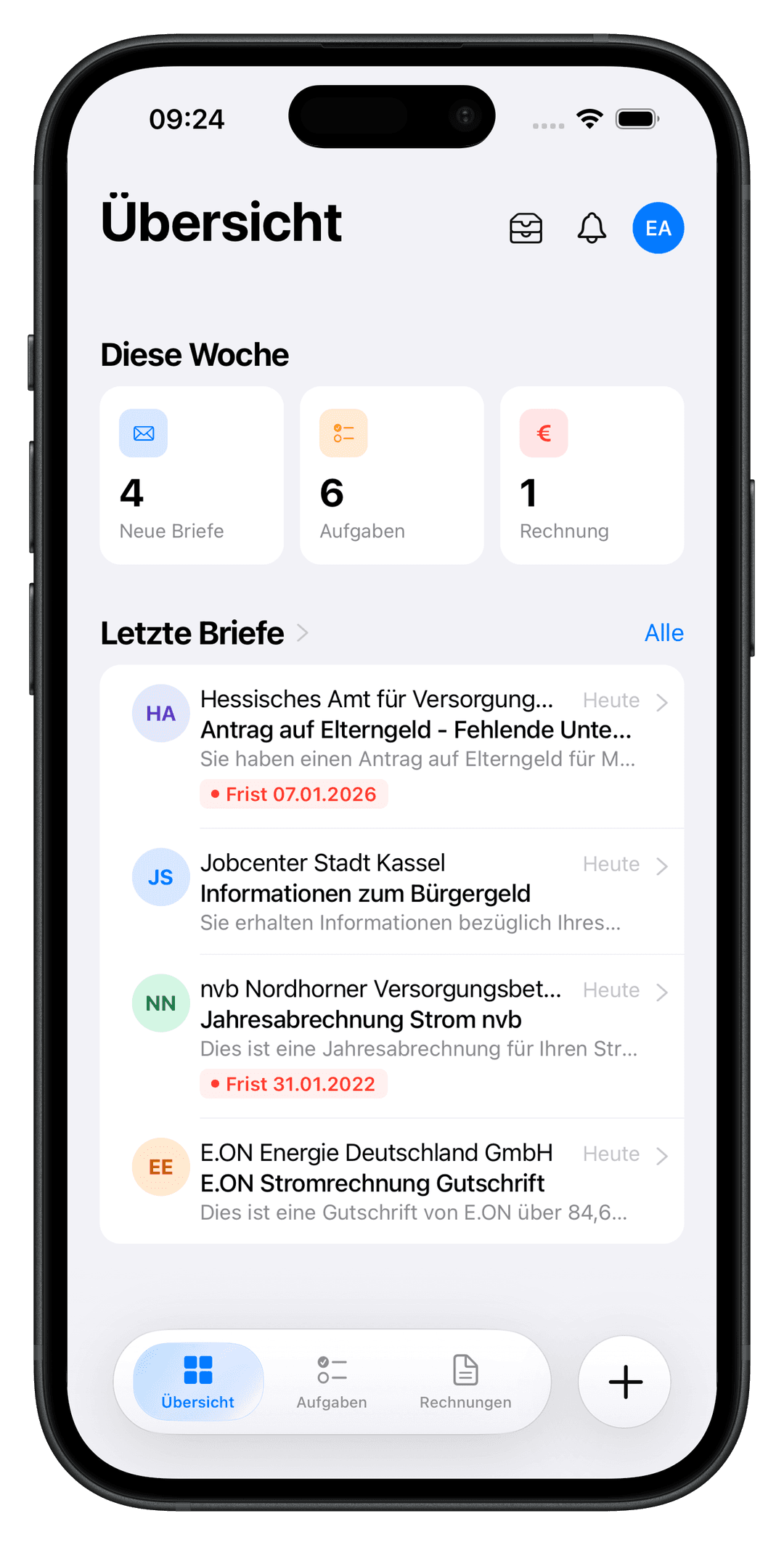 Klarbox App Screenshot