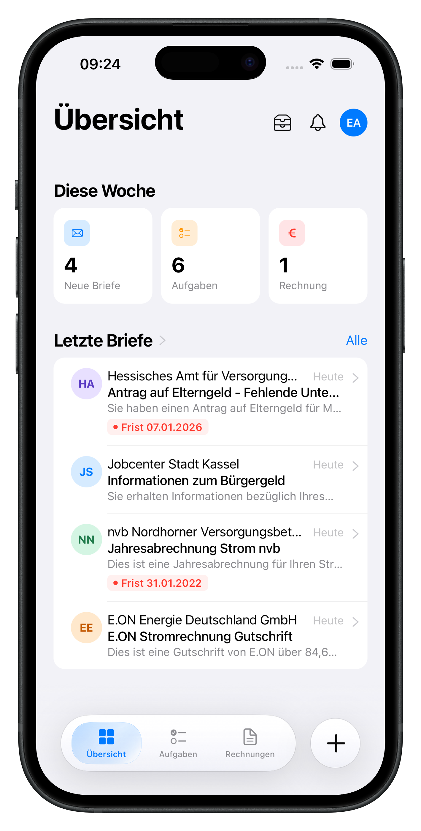 Klarbox App Screenshot